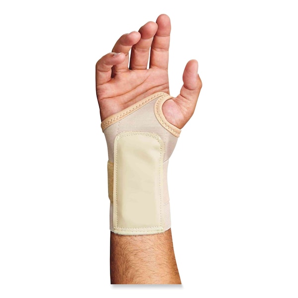 ProFlex 4000 Single Strap Wrist Support, Medium, Fits Right Hand, Tan